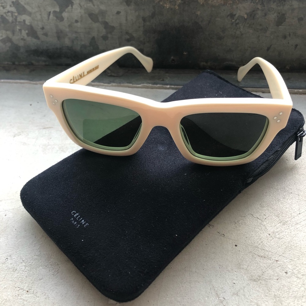 Celine Philo Cream Acetate Sunglasses